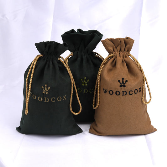Custom Logo Printing Luxury Drawstring Suede Bag