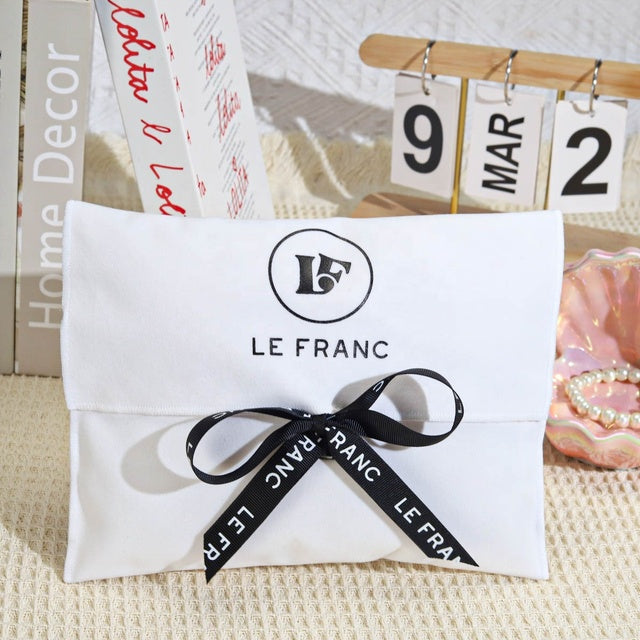 Promotion Custom Logo Printed Envelope Velvet Cosmetic Clothes Bag