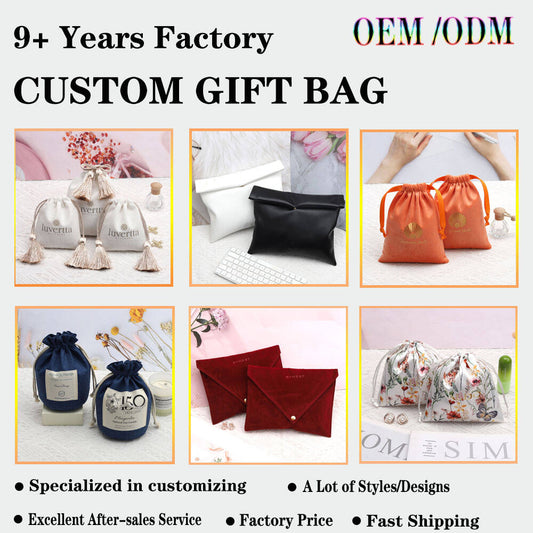 Custom Logo Printed Cotton Gift Handbag Hat Wallet Belt Packaging Pouch Large Twill Cotton Drawstring Shoe Dust Bag