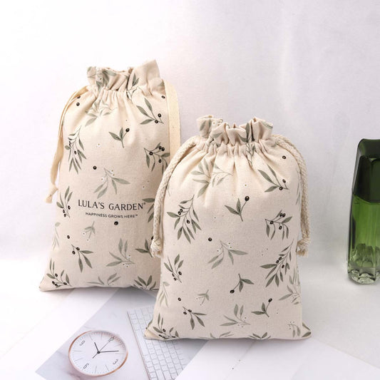 Hot Sale Full Hot Stamping 8 OZ Canvas Envelope Jewelry Comb Package Bag Custom Logo Printed Flap Canvas Dust Pouch